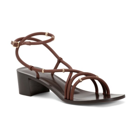 EMME PARSONS Made In Italy Leather Romy Bijoux Heeled Sandals - Picture 1 of 4